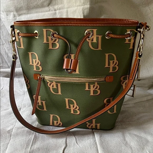 Dooney & Bourke | Bags | Dooney Bourke Olive Green And Tan  display picture 2